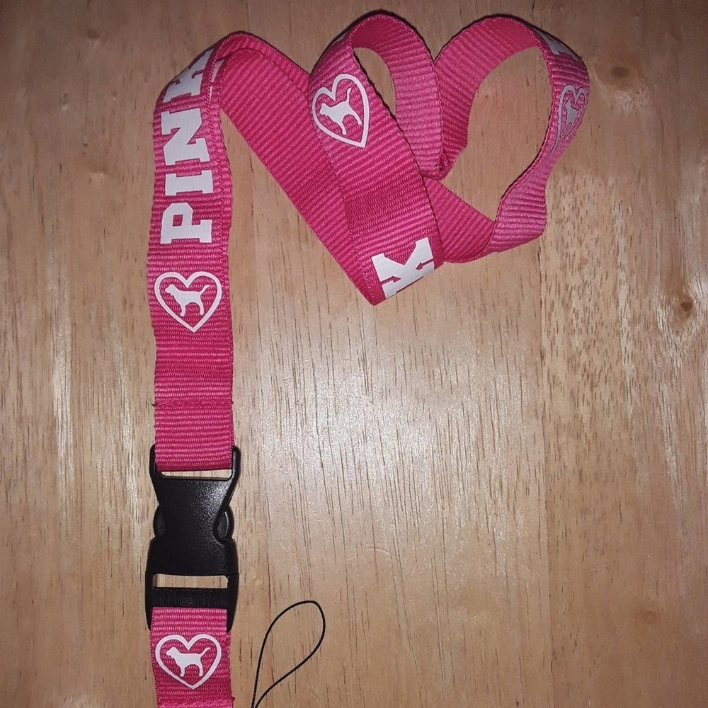 PINK Pink One Size Lanyard with Clip